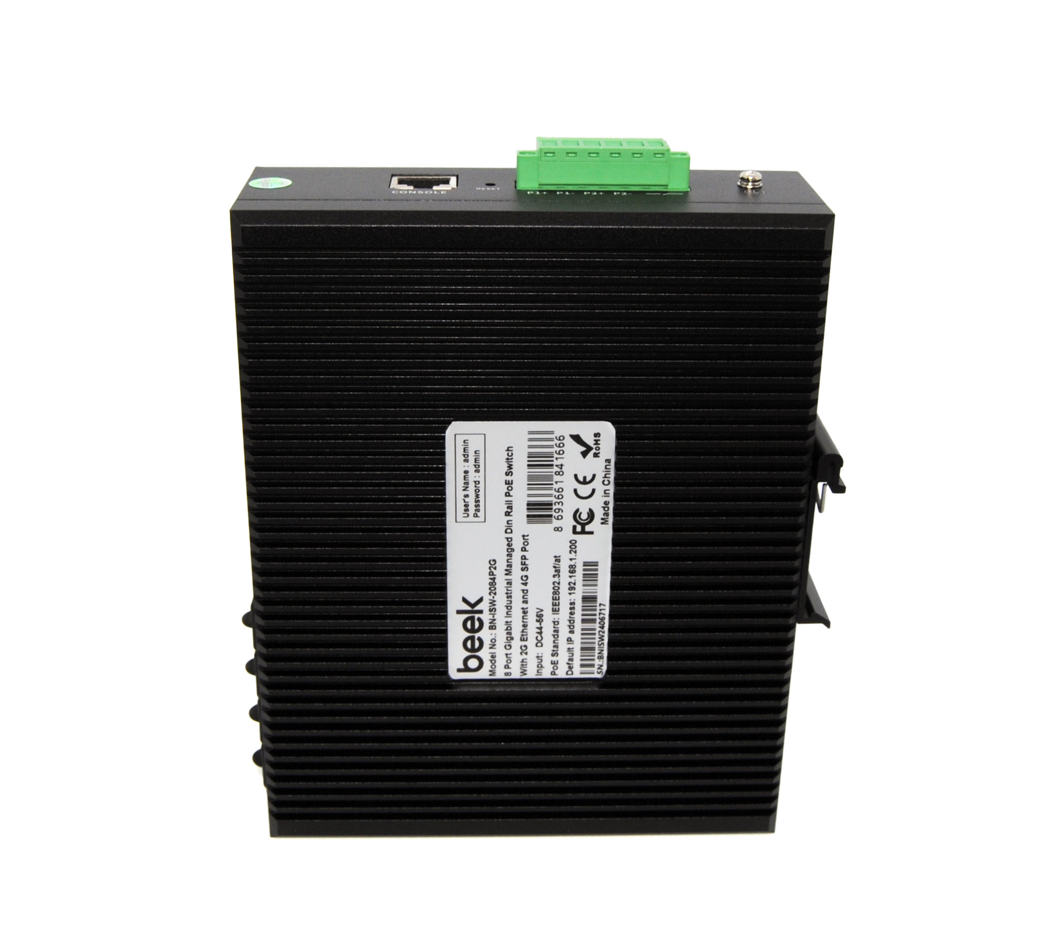BEEK BN-ISW-2084P2G Yönetilebilir L2+ Endüstriyel PoE Switch - görsel 4