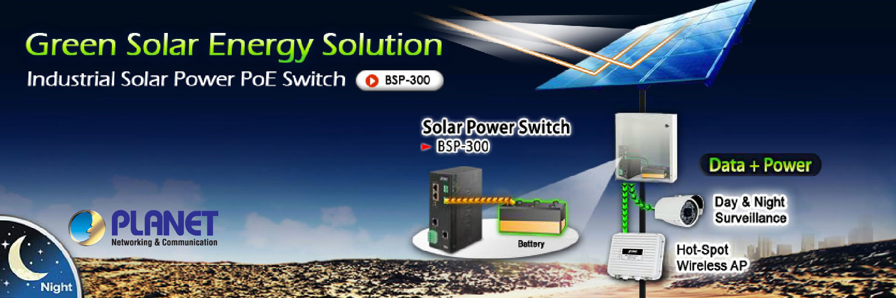 Planet PL-BSP-300 Endüstriyel Tip Güneş Enerjisinden Beslenen Yönetilebilir PoE Switch - görsel 15