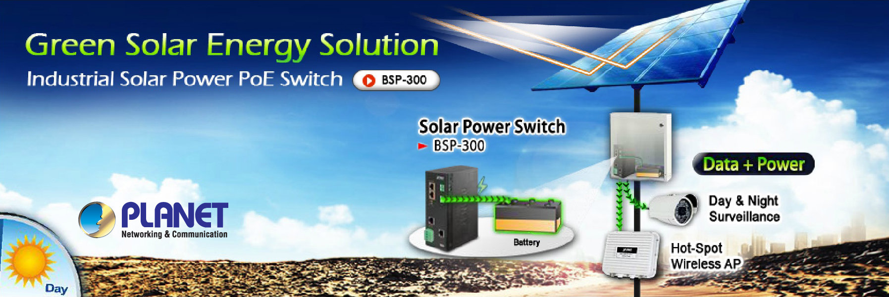 Planet PL-BSP-300 Endüstriyel Tip Güneş Enerjisinden Beslenen Yönetilebilir PoE Switch - görsel 16