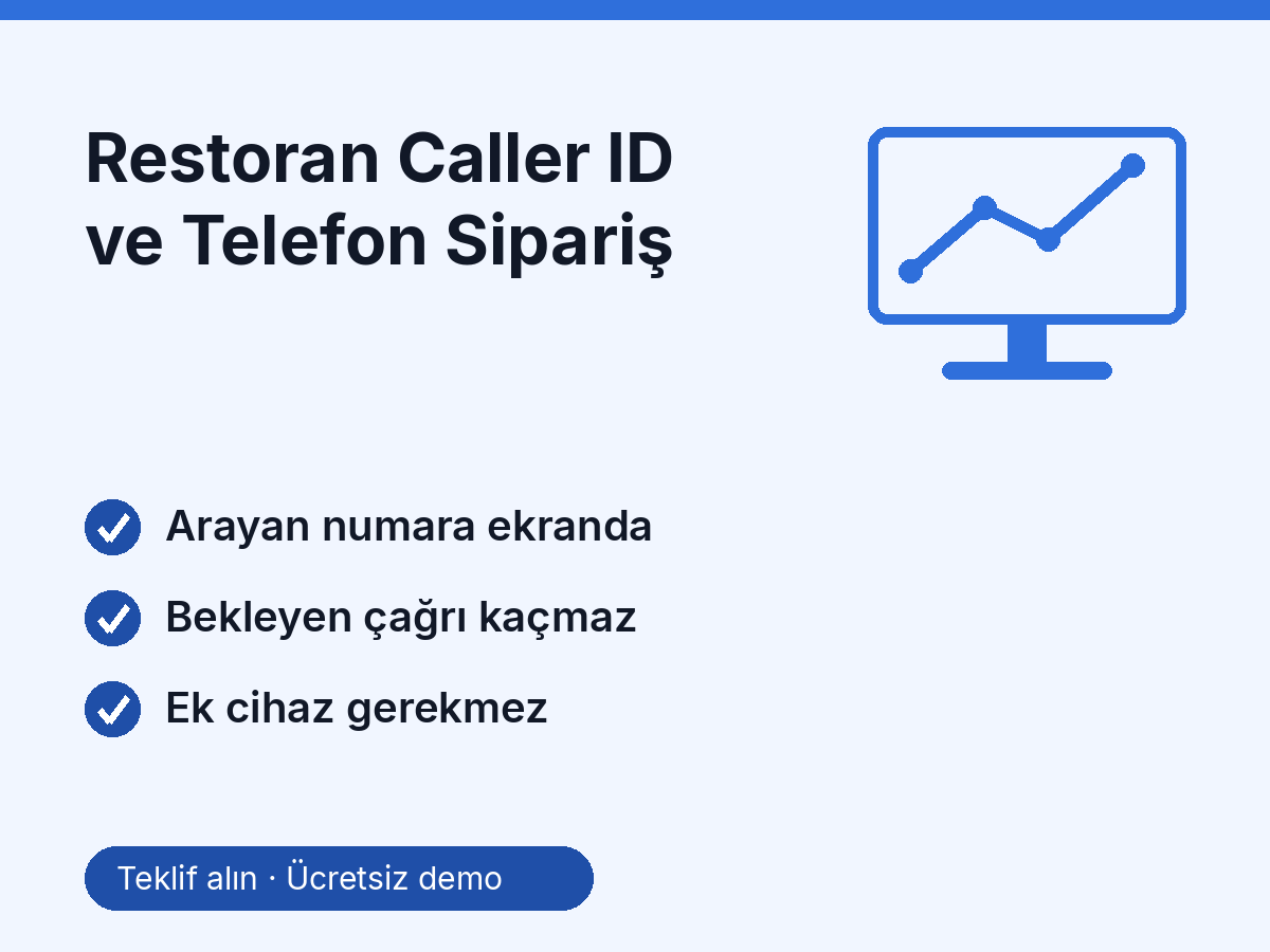 Restoran Caller ID ve Telefon Sipariş