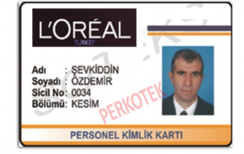 Barkodlu, İsim, resim, logo ve bilgi girişli personel yaka kartı (10 lu paket) - görsel 2