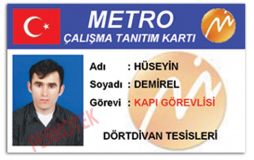Barkodlu, İsim, resim, logo ve bilgi girişli personel yaka kartı (10 lu paket) - görsel 5