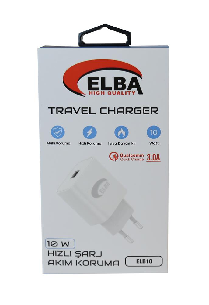 Elba Elb10 10W 3.0A Hızlı Şarj Akıllı Koruma Usb EV Şarj Kafa - görsel 2
