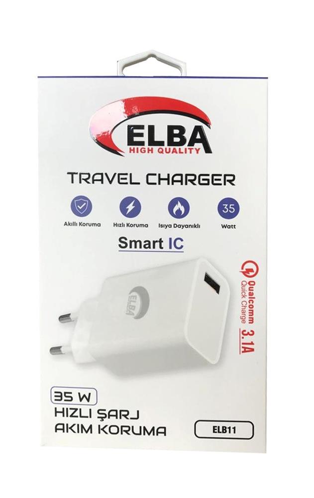 Elba ELB11 Elb-35w USB 35w Hızlı Şarj Akım Koruma EV Şarj Kafa - görsel 2