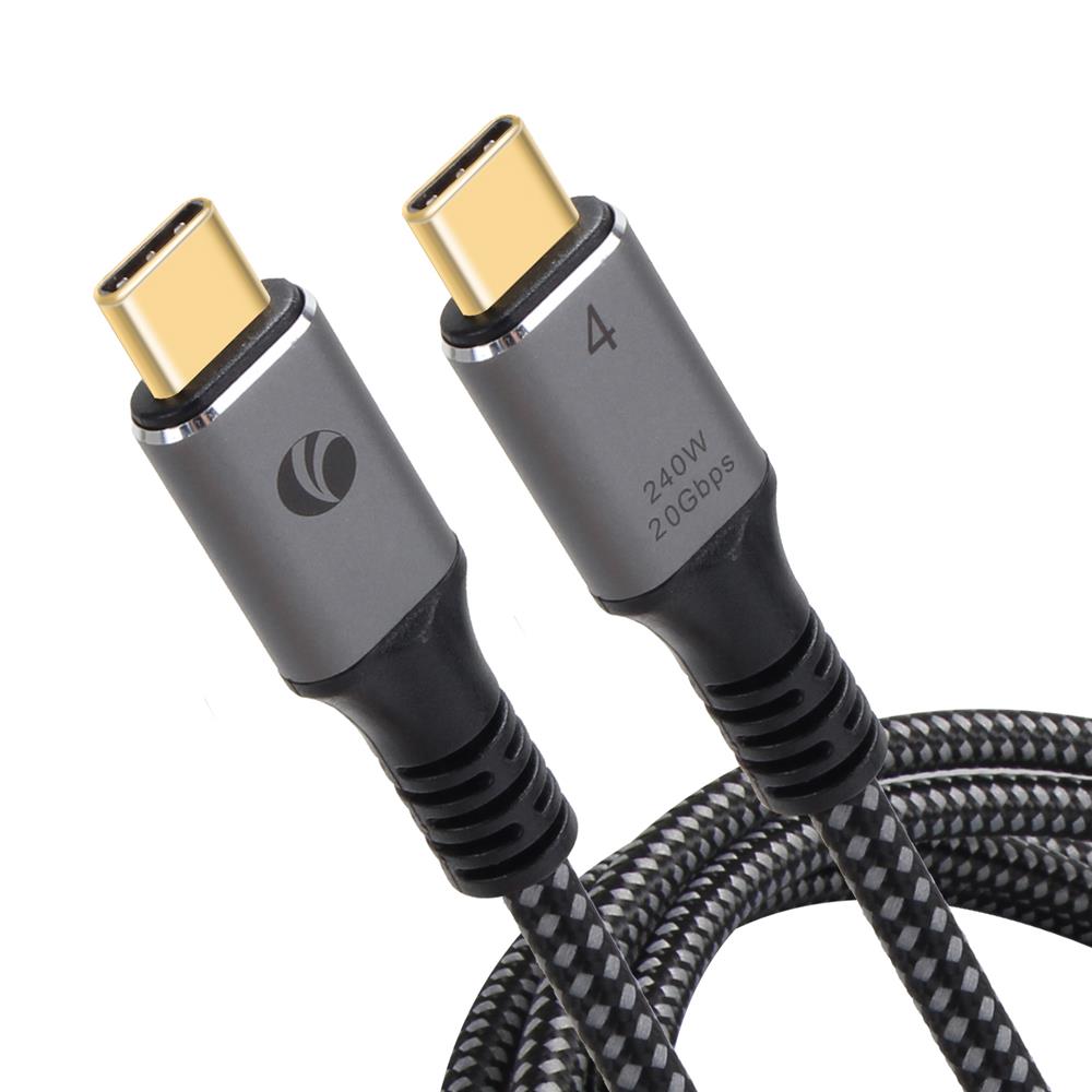 Vcom CU521M-2.0 Type-C USB4 20Gbps Data 240W 2m Şarj Kablosu - görsel 2