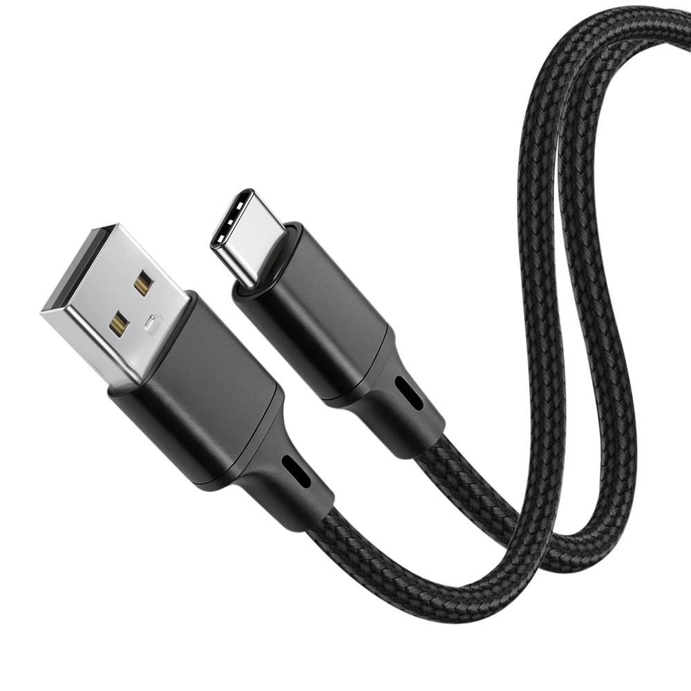 Vcom CU252 Type-C to USB 3m 15W (5V/3A) Örgülü Şarj Kablosu