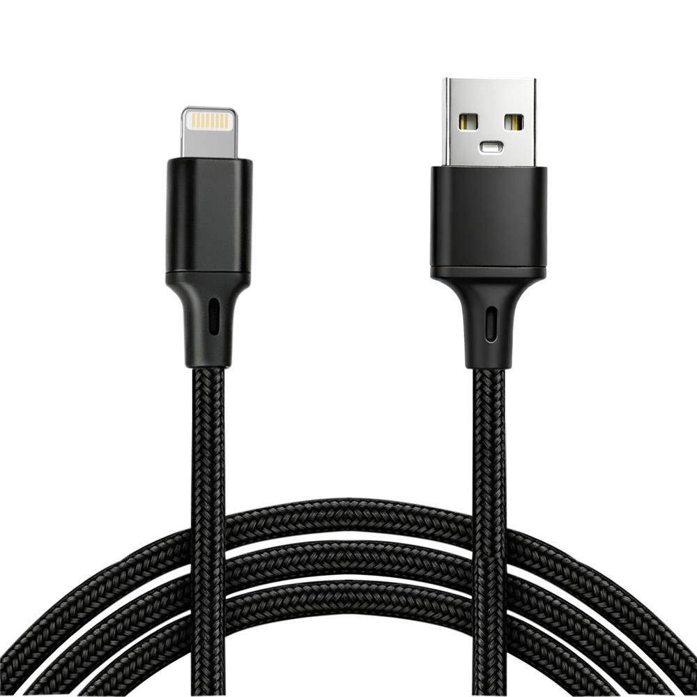 Vcom CU253 Lightning to USB 3m 10W (5V/2A) Örgülü Şarj Kablosu
