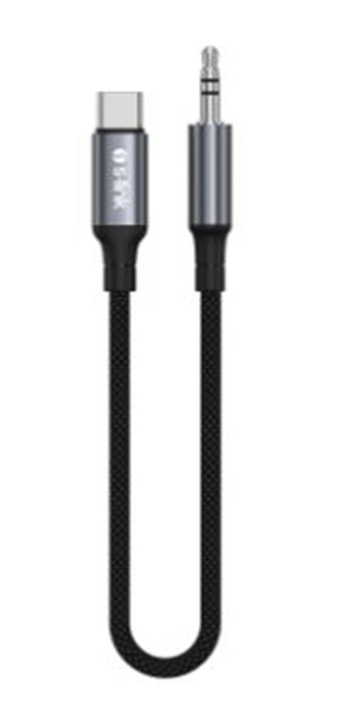 S-link Armor MC-01 1.2m Type-C to M AUX Örgülü Metal Başlıklı Siyah Ses Kablosu - görsel 2