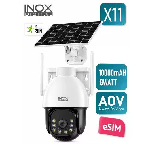 INOX X11 2MP 3.6mm 4G ESİM Destekli Tek Lens Solar Kamera
