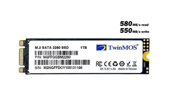 1TB TwinMOS M.2 2280 Sata3 580Mb-550Mb/s (NGFFGGBM2280) SSD Disk - görsel 3