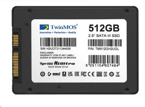 512GB TwinMOS 2.5" Sata3 580Mb-550Mb/s3DNAND (TM512GH2UGL) SSD Disk - görsel 2
