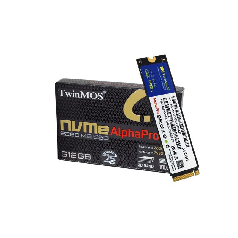 512GB TwinMOS M.2 PCIe Gen3 3600-3250Mb/s TLC (NVMe512GB2280AP) NVMe SSD Disk - görsel 2
