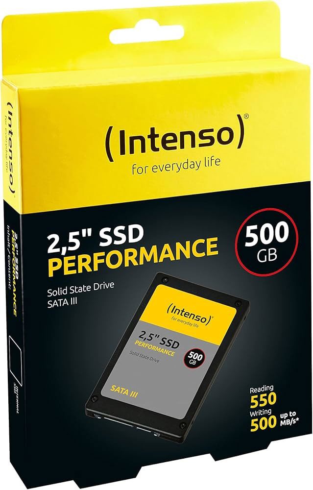 500GB Intenso Performance (3814450) 550MB/-500MB/s 2.5" Sata 3 SSD Disk
