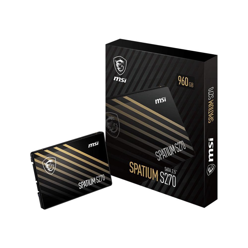 Msi 960GB Spatium S270 SATA 3.0 (500MB Okuma / 450MB Yazma) Ssd Disk