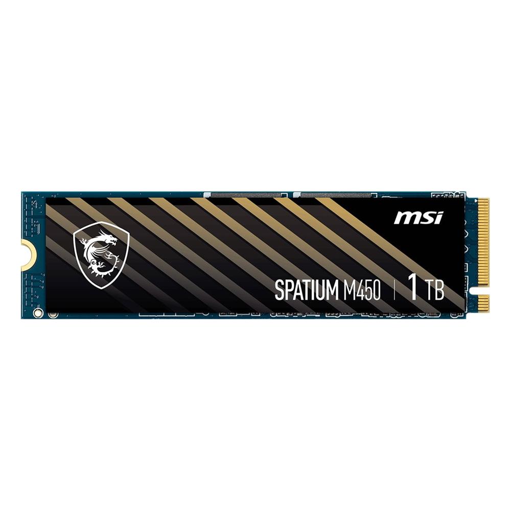 Msi 1TB Spatium M450 V1 NVMe PCIe Gen4 x4 Okuma 3400MB – Yazma 2400MB M.2 SSD Disk - görsel 2