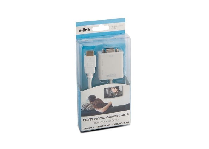 S-link SL-HVS12 Hdmı To Vga+Audıo Çevirici - görsel 4
