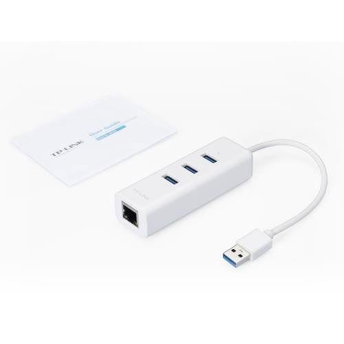 Tp-Link UE330 10/100/1000 Mbps 3.0 USB Ethernet Çevirici + 3 Port USB Çoğaltıcı - görsel 2