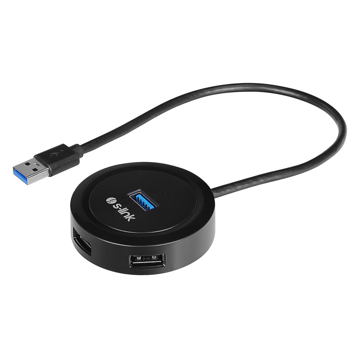 S-link SW-U300 4 Port Usb 3.0 Gri Usb Hub - görsel 2