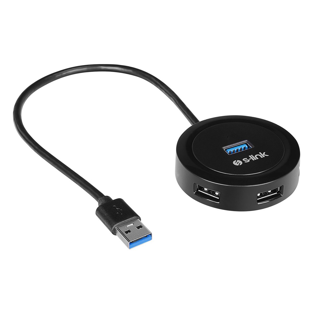 S-link SW-U300 4 Port Usb 3.0 Gri Usb Hub - görsel 3