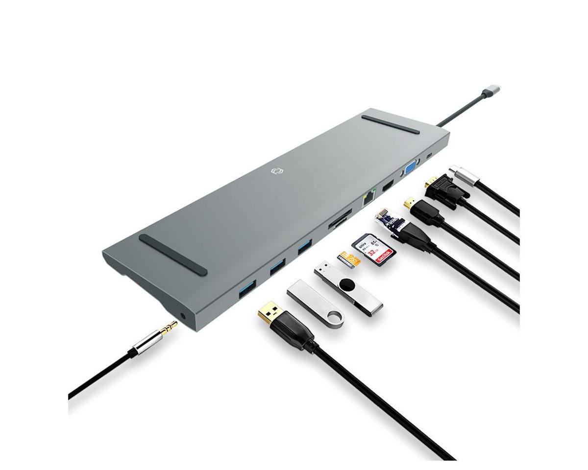 Frisby FA-7720TC USB Type-C 10 Hub In 1 Çoklu Bağlantı Noktası - görsel 2