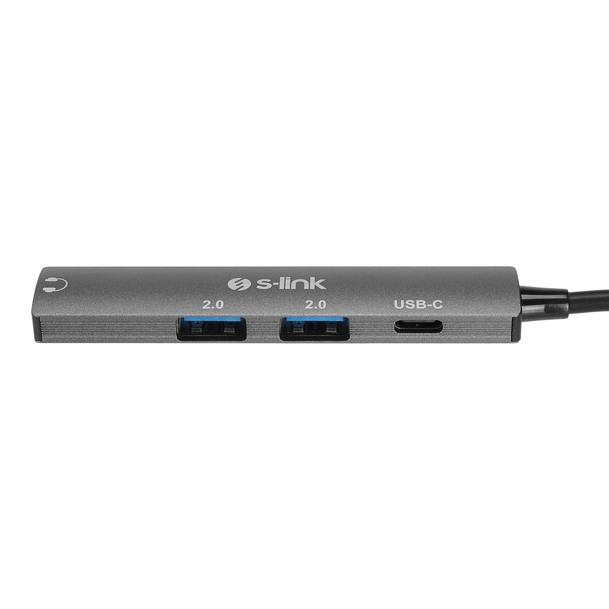 S-link SWV-USBC024 4 in 1TypeC to 2*USB2.0 USB-C, 3.5mm Aux Port TypeC Adaptör - görsel 2
