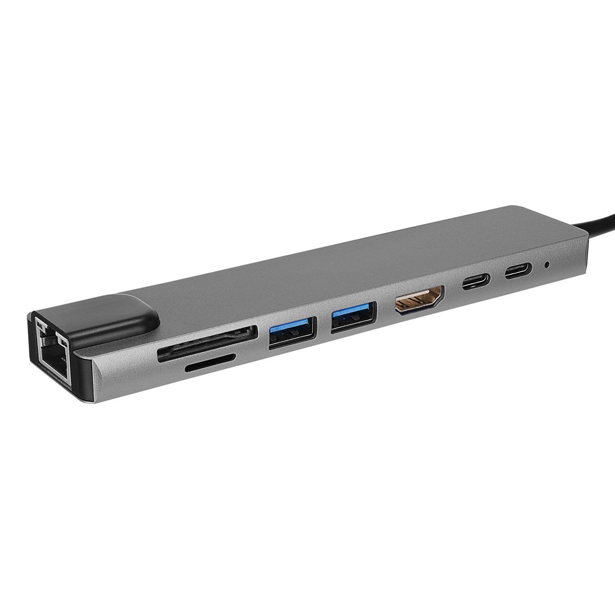 Hytech HY-USBC83 4K@30Hz 2xUSB3.0, 1xUSB2.0, 1000Mbps PD, TypeC Data, Adaptör - görsel 2
