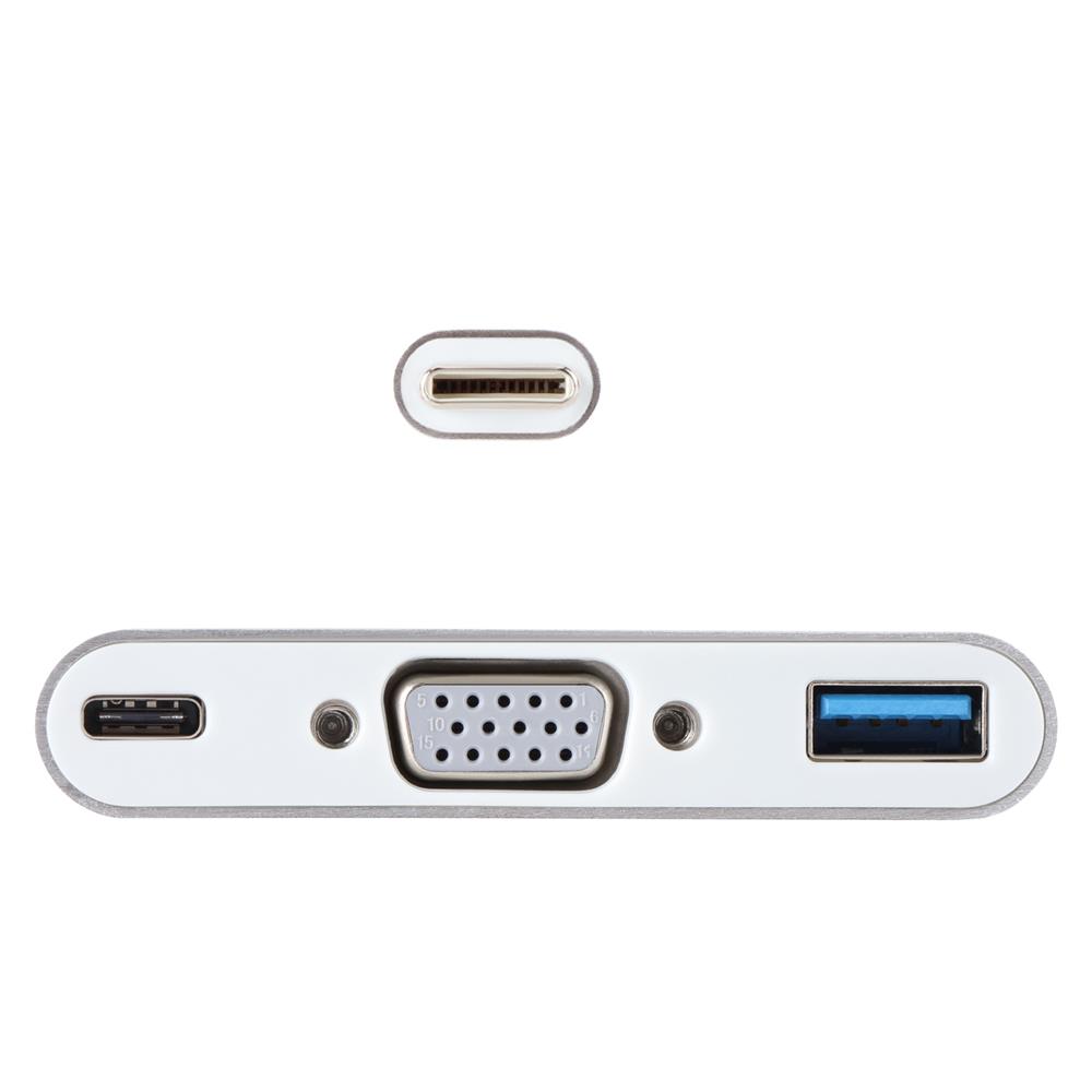 Vcom CU426M Type-C/M To Vga/F Usb 3.0/F Type-C/F Çevirici