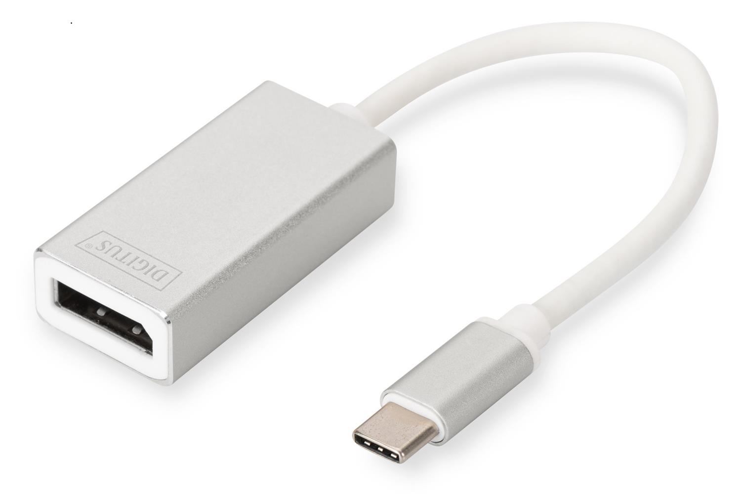 Digitus DA-70844 USB 3.0 (USB Tip C) <-> DisplayPort (DP) Grafik Adaptörü