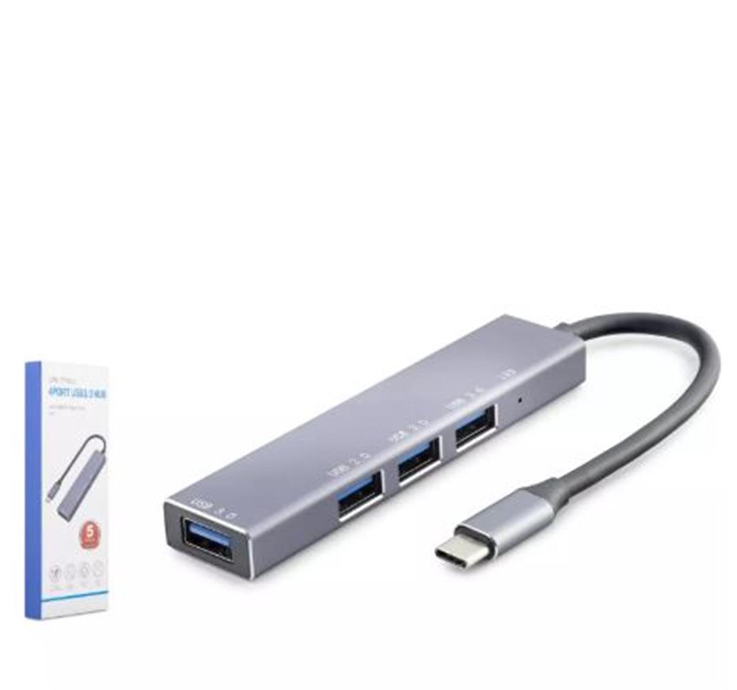 HADRON HDX7043 TYPE-C HUB 4*USB3.0 GRİ