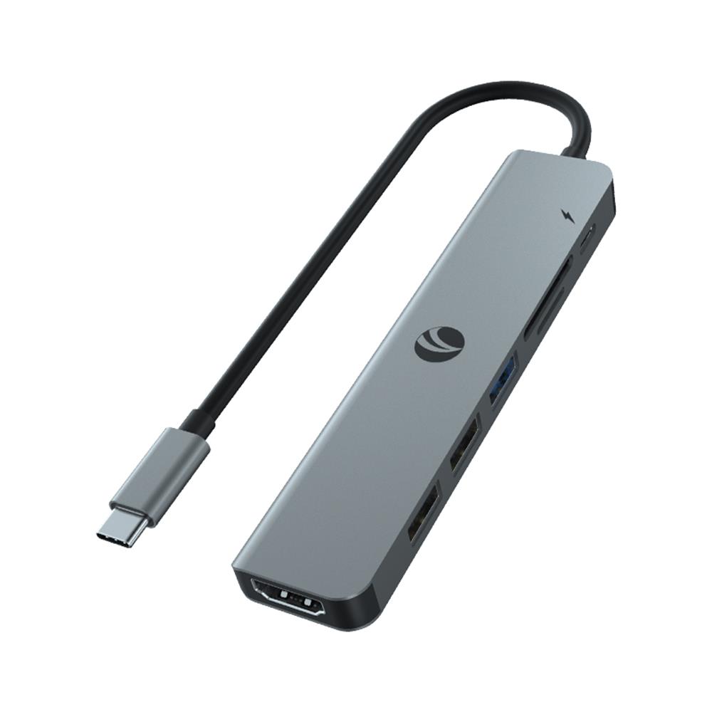 Vcom CUE18 Type-C To Hdmi(4K@30Hz)+Usb3.0+Usb-A2.0+SD2.0+TF2.0+Pd 3.0 100W Çoklayıcı - görsel 2