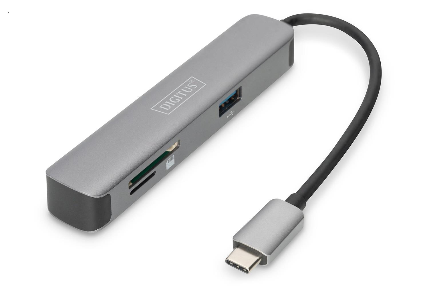 Digitus DA-70891 USB Tip C 5Port (USB-C™ Dock, 5 Port)x USB 3.0 port 2 x Kart okuyucu (SD/Mic - görsel 2