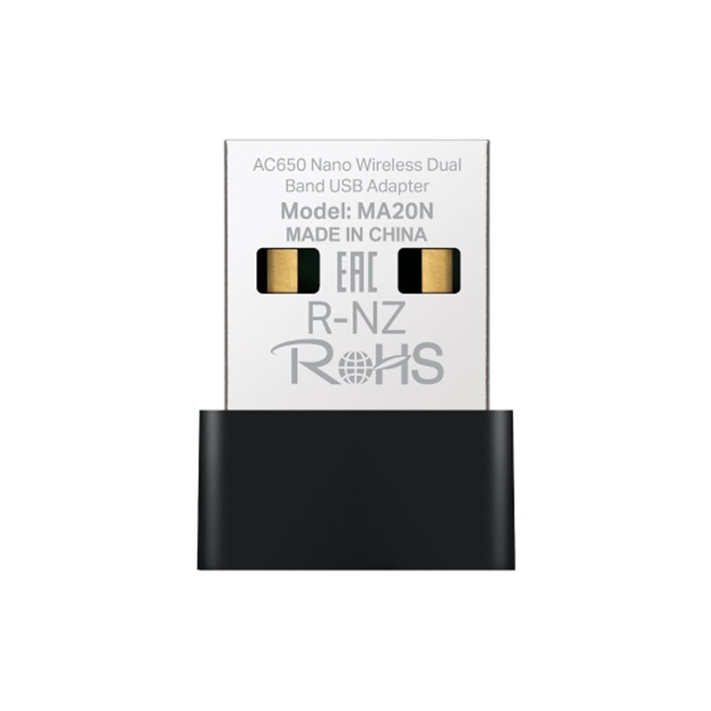 Tp-Link Mercusys MA20N AC650 Nano Wi-fi Kablosuz USB 2.0 Adaptör - görsel 2