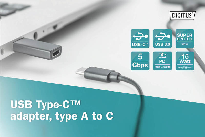 Digitus AK-300524-000-S USB Tip C Adaptörü - görsel 6