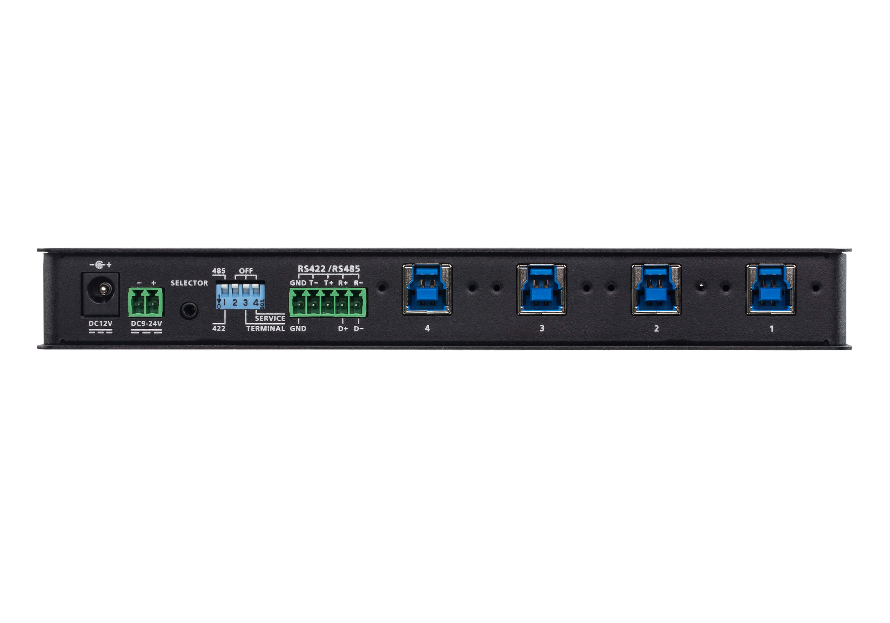 Aten US3344I 4 x 4 USB 3.1 Gen 1 Industrial Hub Switch - görsel 3