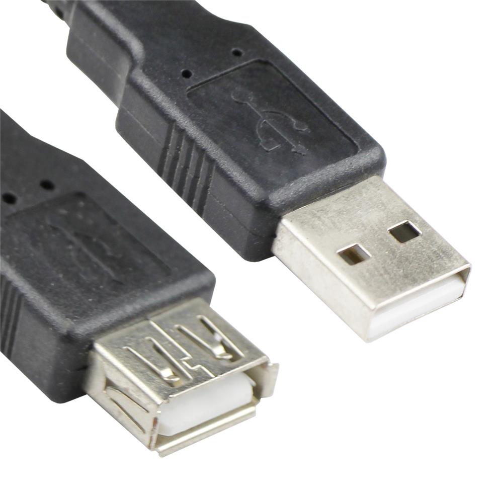 Vcom CU202-B-1.8 Siyah 1.8MT Usb 2.0 Uzatma Kablosu - görsel 2
