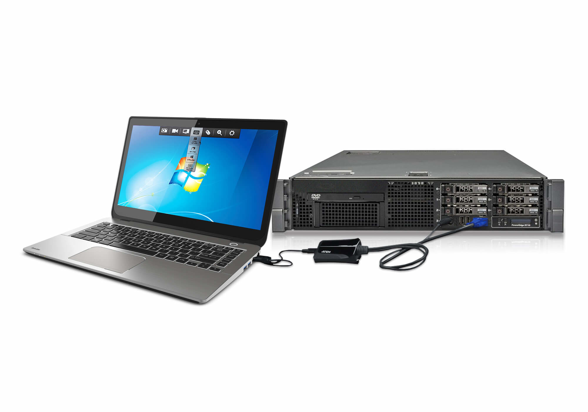 Aten CV211CP Laptop USB Konsol Adaptörü Kit'i - görsel 8