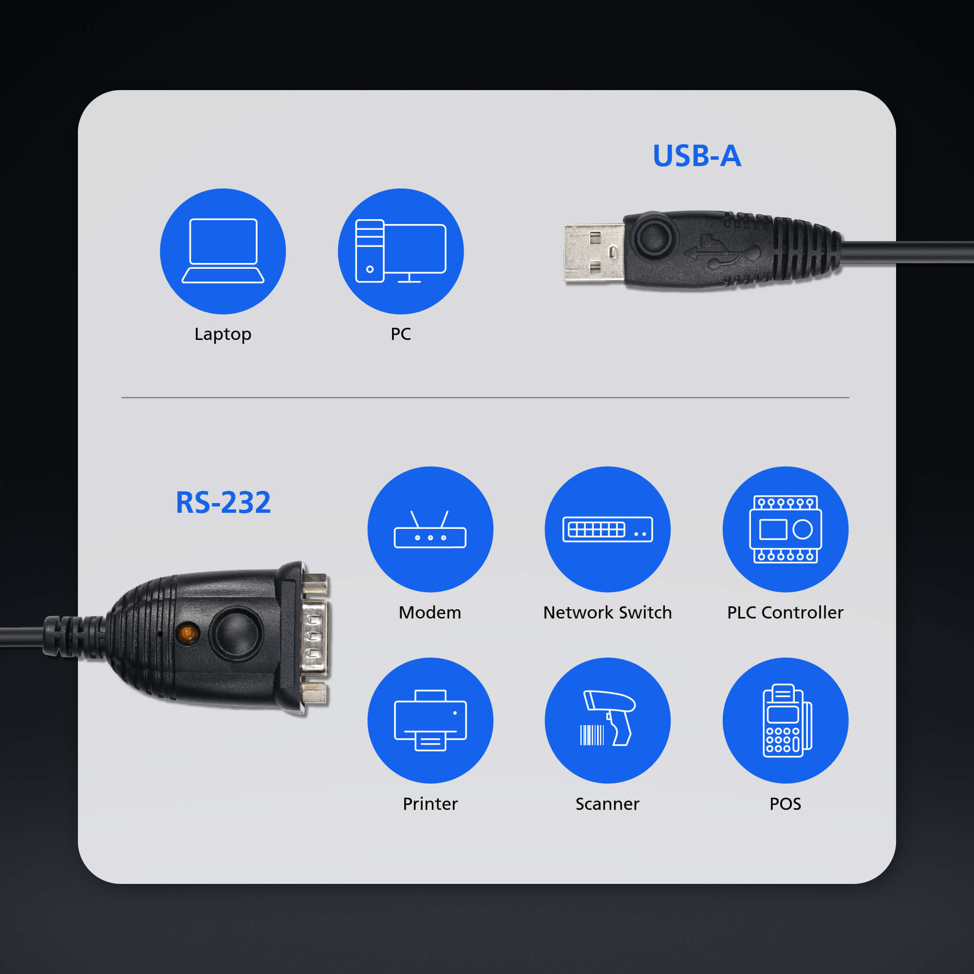 Aten UC232AF USB to RS-232 Adapter - görsel 5