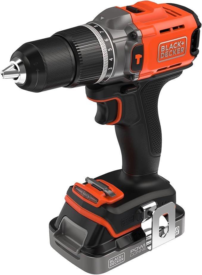 Black+Decker BCD383D1XK-QW 18V POWERCONNECT Kablosuz Darbeli Matkap - görsel 2