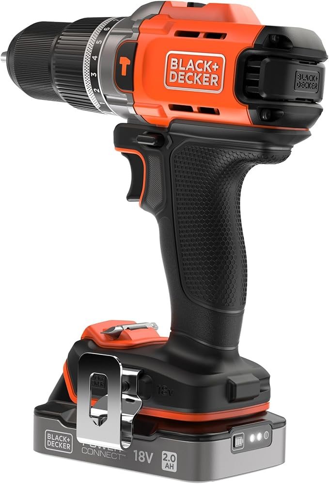 Black+Decker BCD383D1XK-QW 18V POWERCONNECT Kablosuz Darbeli Matkap - görsel 4