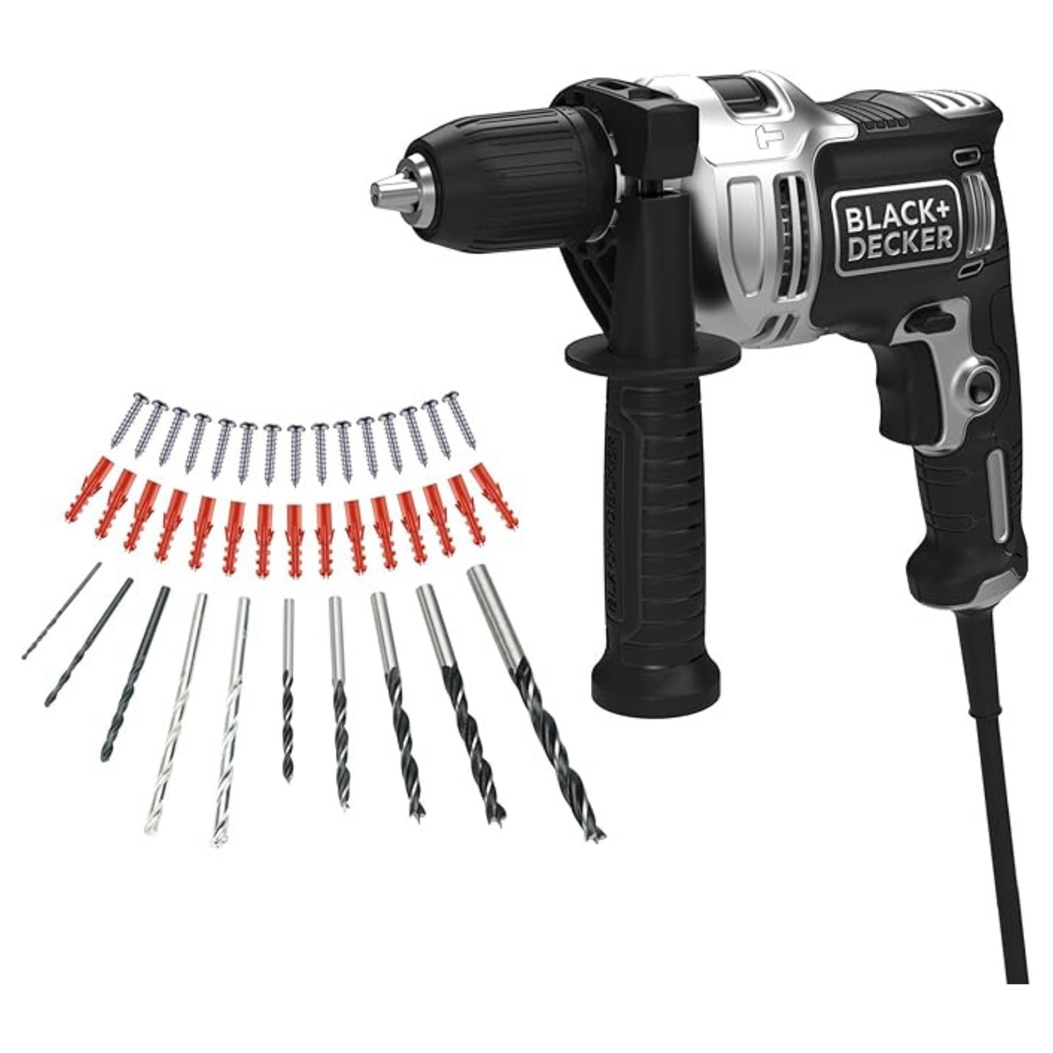 Black+Decker BEH71A40SK-QS Silver 710 W Darbeli Matkap - görsel 3