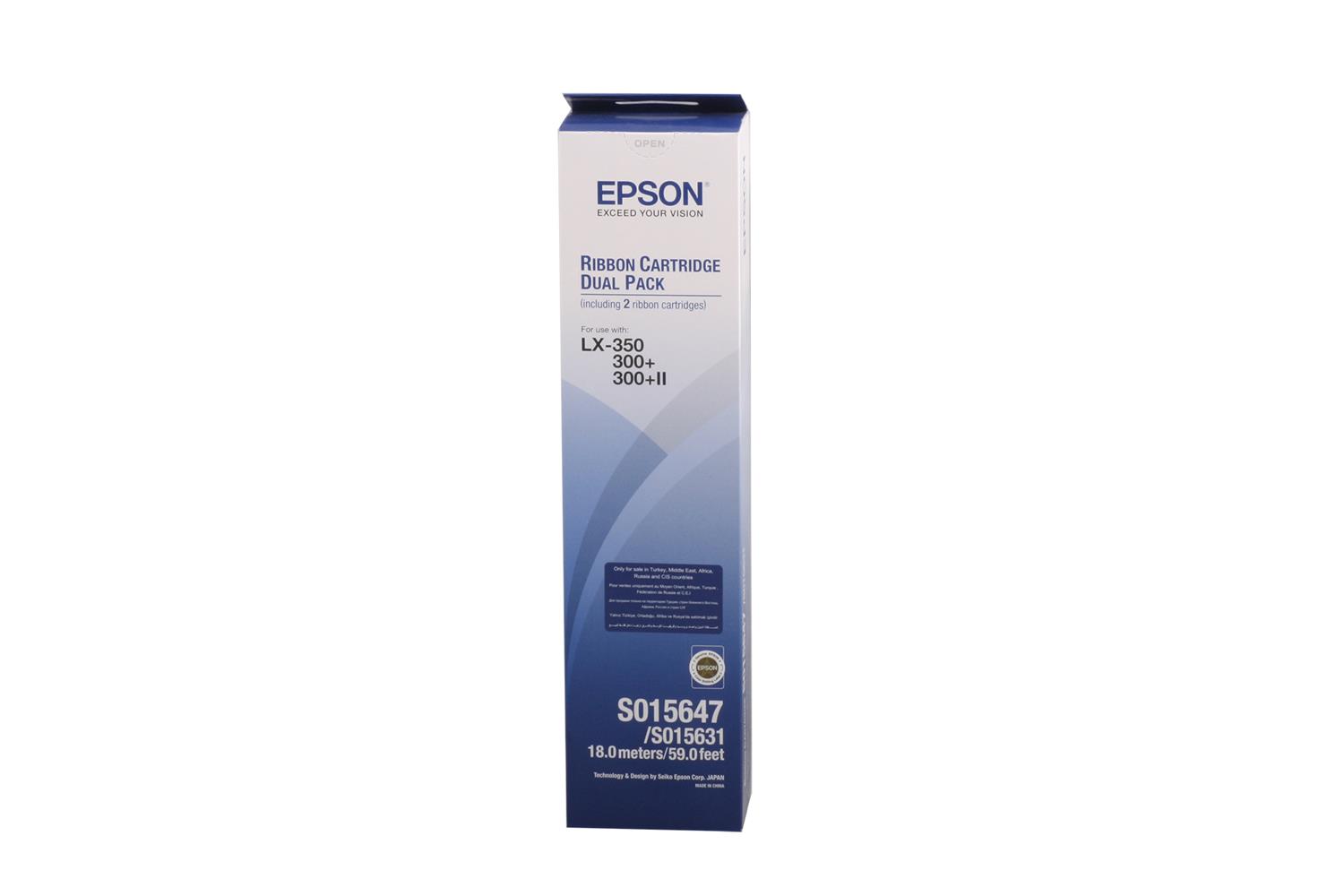 Epson S015647BA LX-300/350 2'li Paket Şerit
