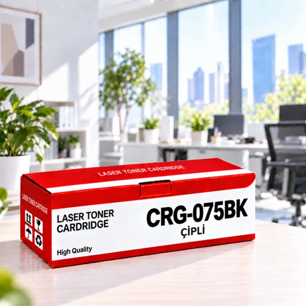 Canon CRG-075BK Çipli Siyah Muadil Toner 1.4K | YUGUBİ