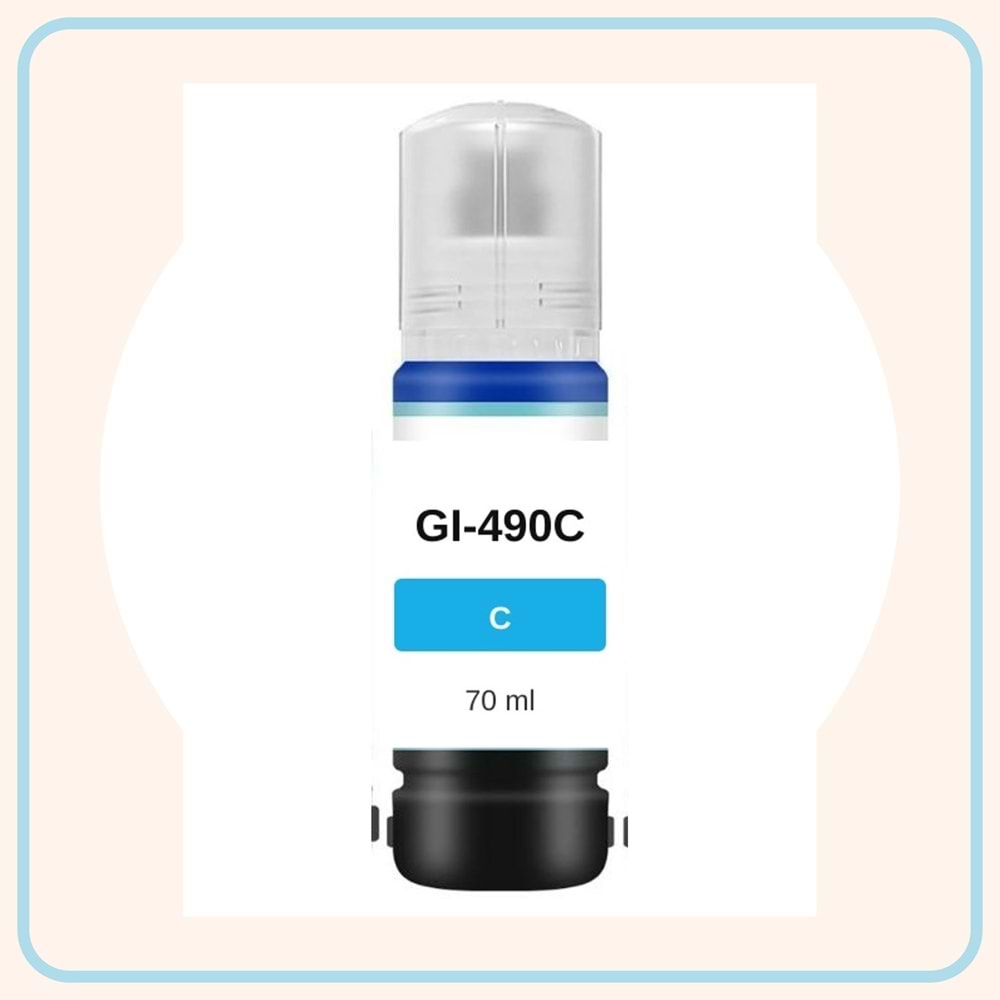 Noname Canon GI-490C Mavi Muadil Mürekkep 70 ml