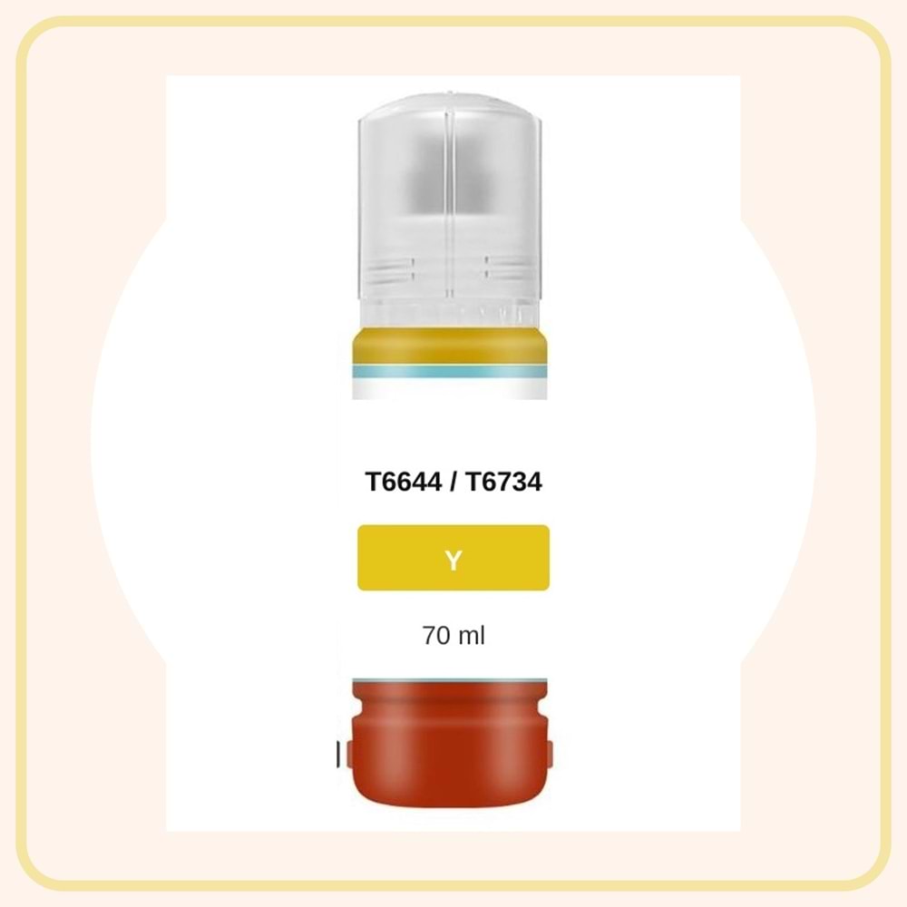 Noname Epson T6644 / T6734 Sarı Muadil Mürekkep 70 ml