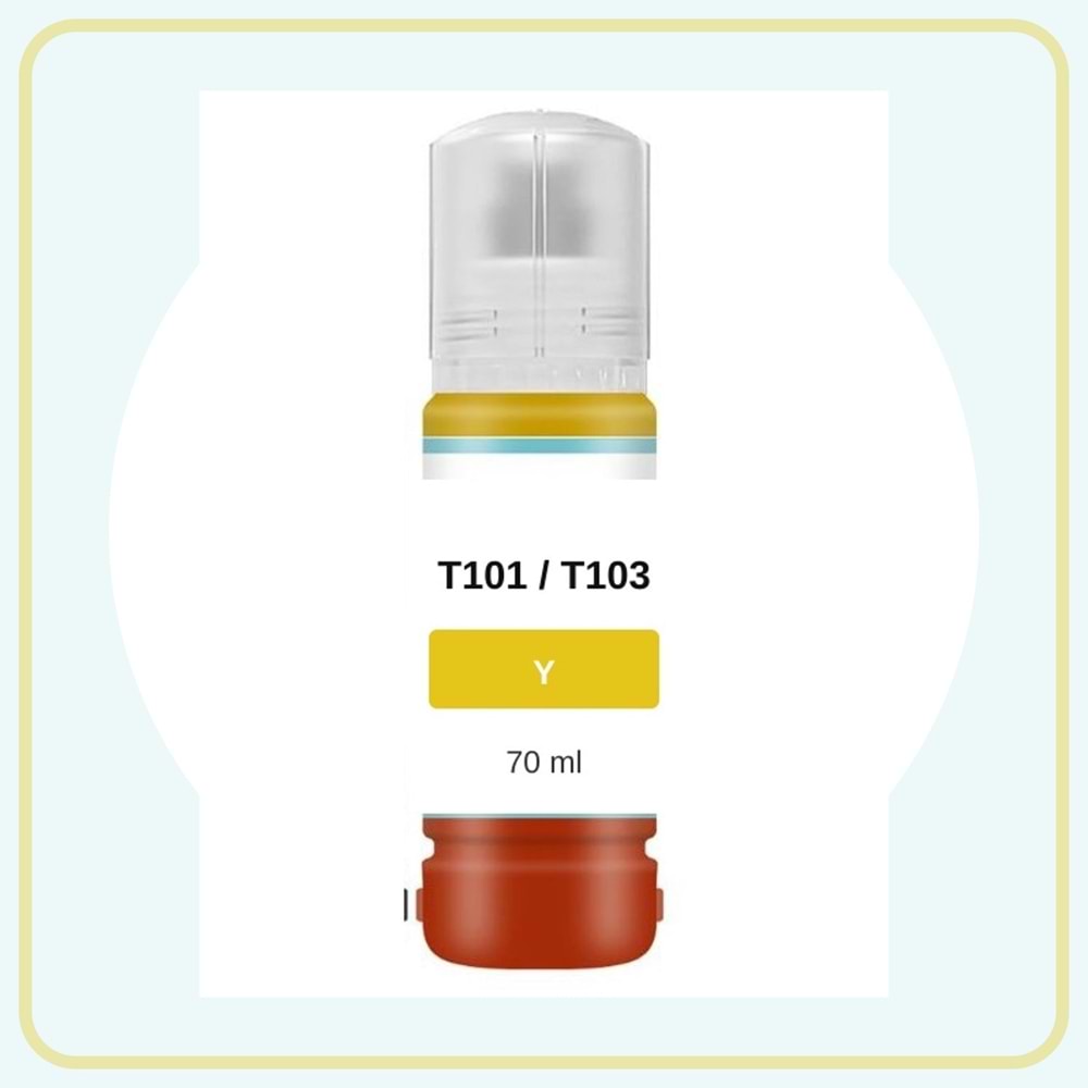 Noname Epson T101Y/T103Y/T106Y/T112Y Sarı Muadil Mürekkep 70 ml