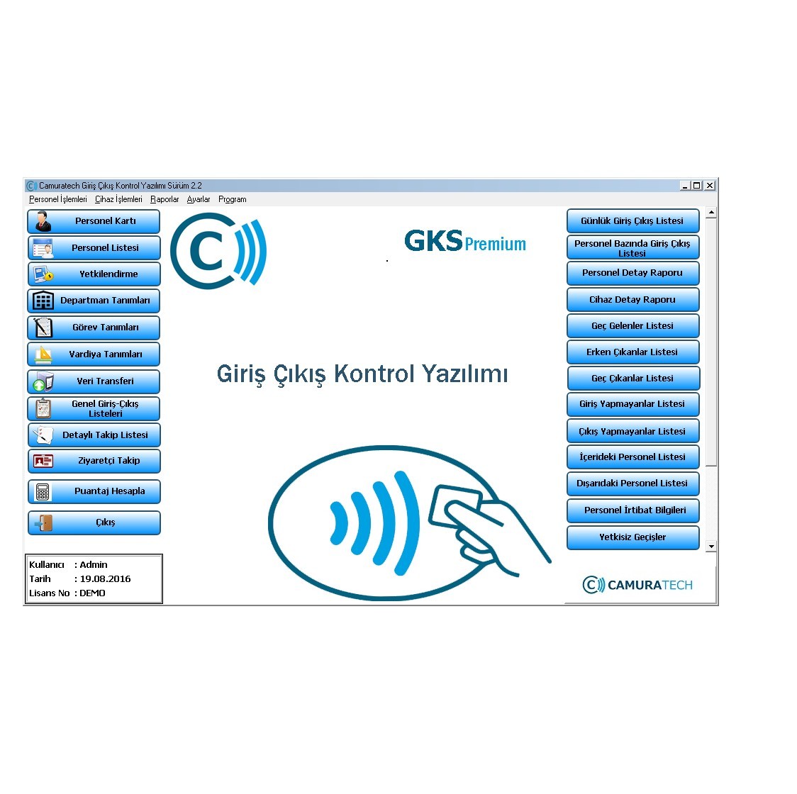 Camuratech GKS Premium Yazılım