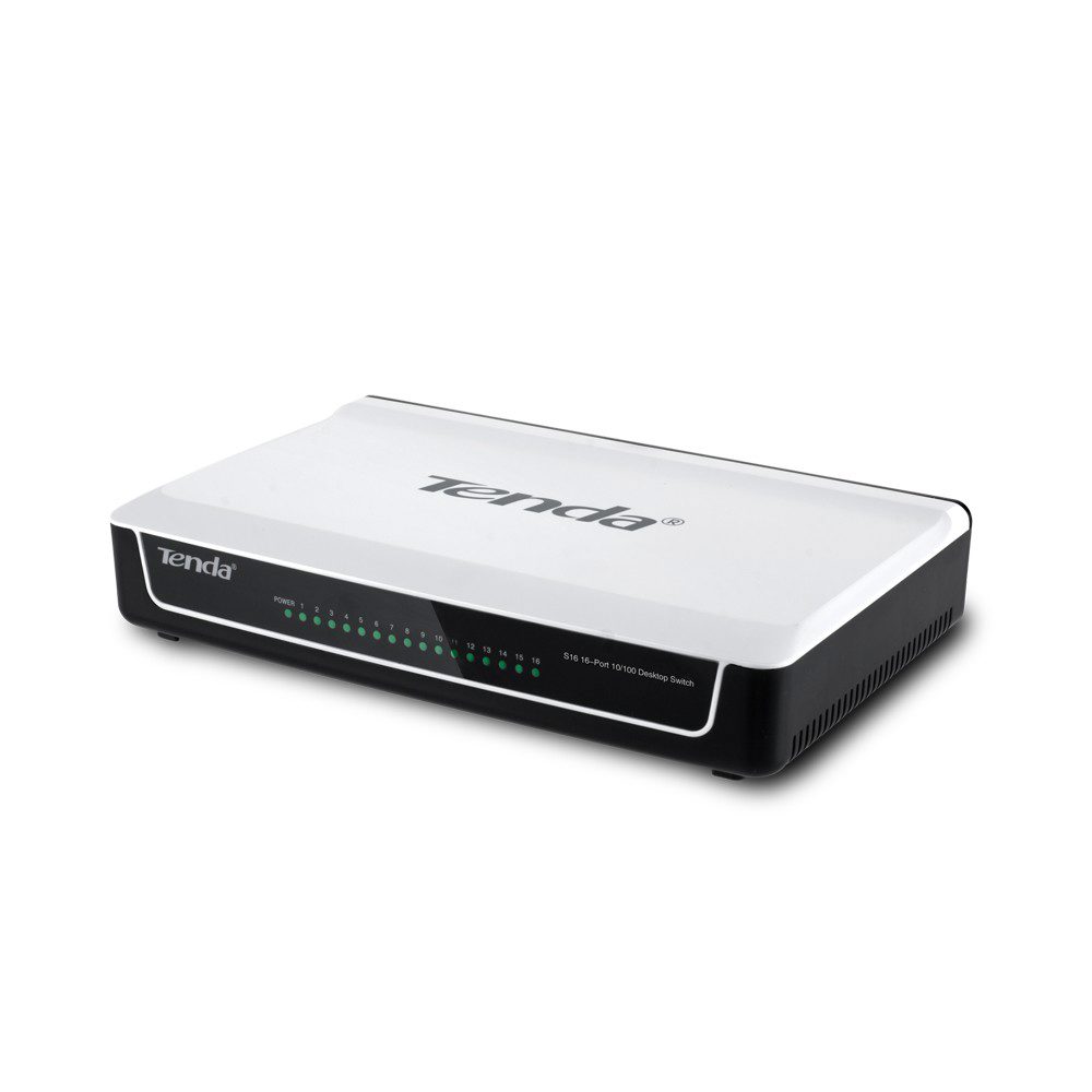 Tenda S16 16 Port 10/100 Mbps Switch Plastik Kasa - görsel 2