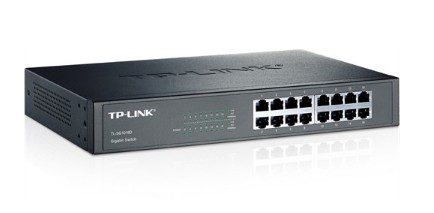 TP-Link TL-SG1016D 16Port 10/100/1000 Gigabit Rackmount Switch - görsel 2