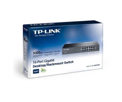 TP-Link TL-SG1016D 16Port 10/100/1000 Gigabit Rackmount Switch - görsel 3