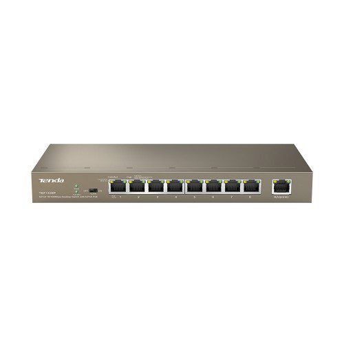 Tenda TEF1109P-8-63W 9 Port 10/100 58W 8Port PoE Switch - görsel 2